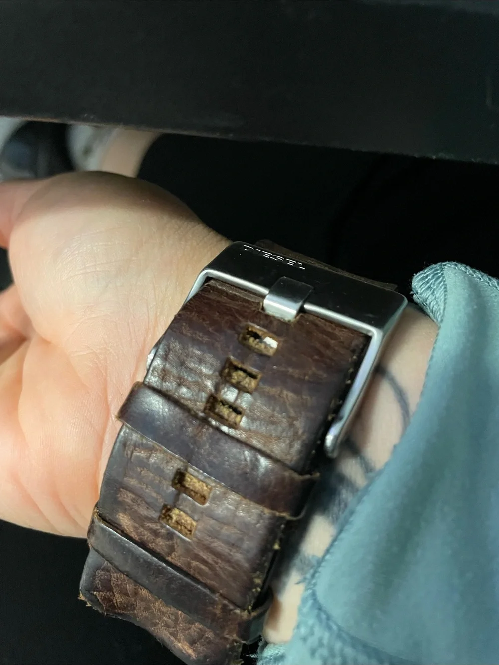 Rare Vintage Y2K Diesel DZ7071 Digital Cuff Watch - Cyberpunk / Retro Futurist